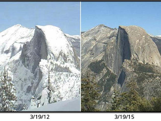 What the drought looks like at Half Dome