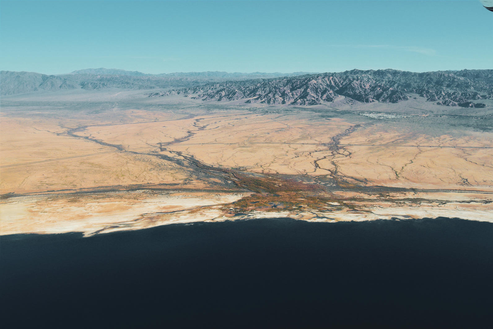 Humedales de la laguna Salton Sea 