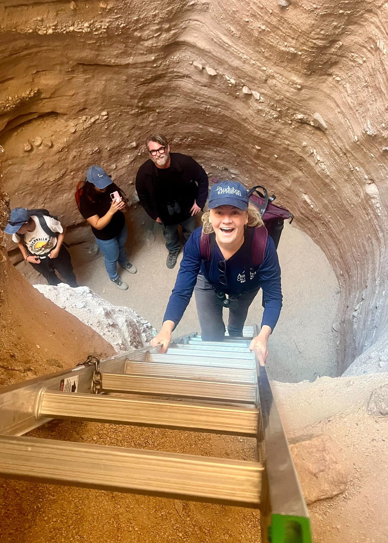 Andrea Jones at Ladder Canyon in the proposed Chuckwalla National Monument. 